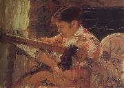 Mary Cassatt Mary is weaving oil on canvas
